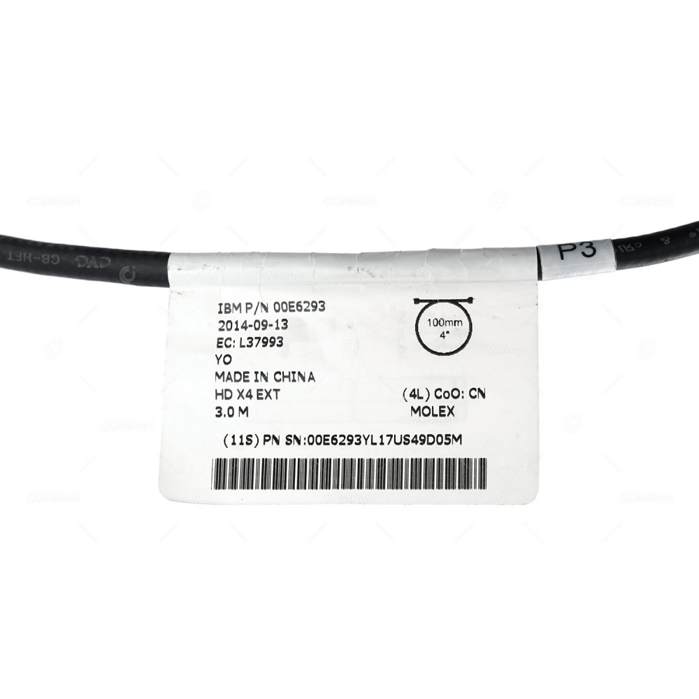 00E6293 IBM POWER8 MINI SAS HD TO DUAL MINI SAS 12G 2X 6G CABLE 3M